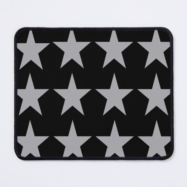Item preview, Large METALLIC SILVER and BLACK STARS designed and sold by RachelMacht.