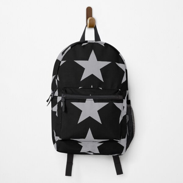 Item preview, Large METALLIC SILVER and BLACK STARS designed and sold by RachelMacht.