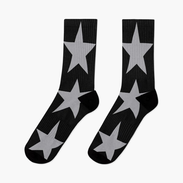 Item preview, Large METALLIC SILVER and BLACK STARS  designed and sold by RachelMacht.
