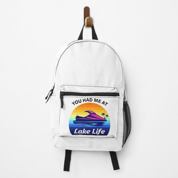 Item preview, You Had Me At Lake Life Funny Jet Ski Summer Lake Retro Sunset Water Lover designed and sold by CarantinedChaos.