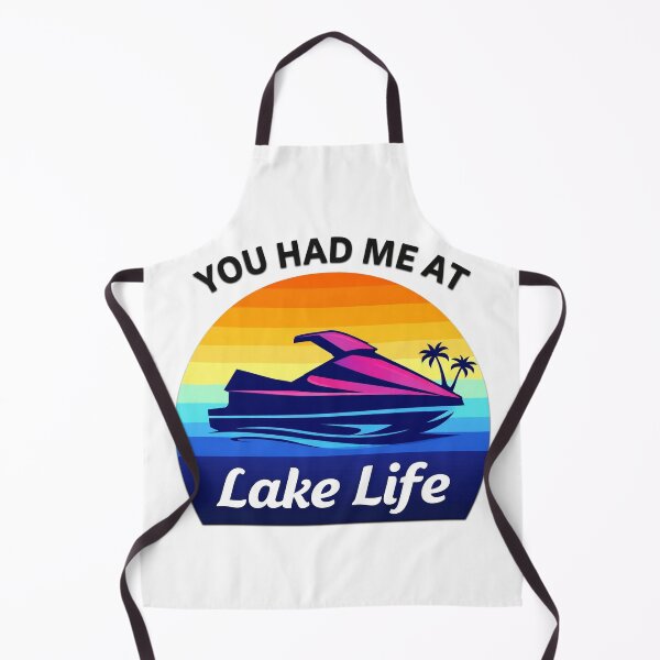 Item preview, You Had Me At Lake Life Funny Jet Ski Summer Lake Retro Sunset Water Lover designed and sold by CarantinedChaos.