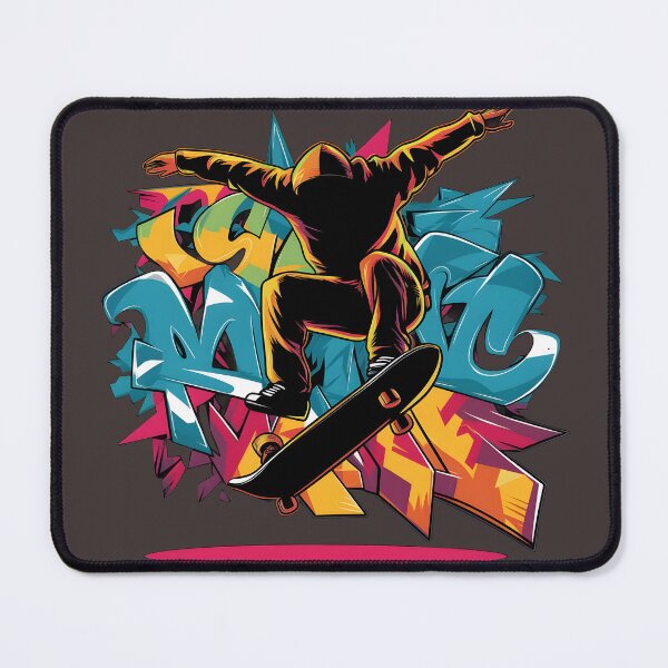 Item preview, Grafiti skatenoard street art colors free style cool design designed and sold by madevdine.