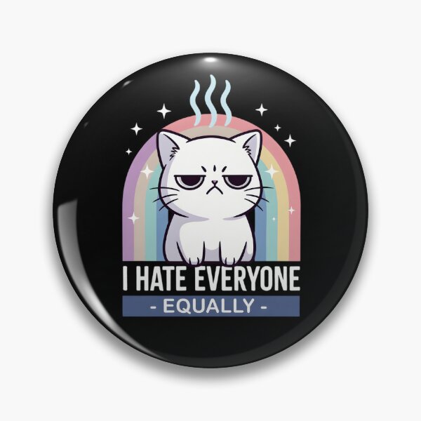 Item preview, Grumpy Cat Rainbow I Hate Everyone Equally designed and sold by TshirtsOnline-.