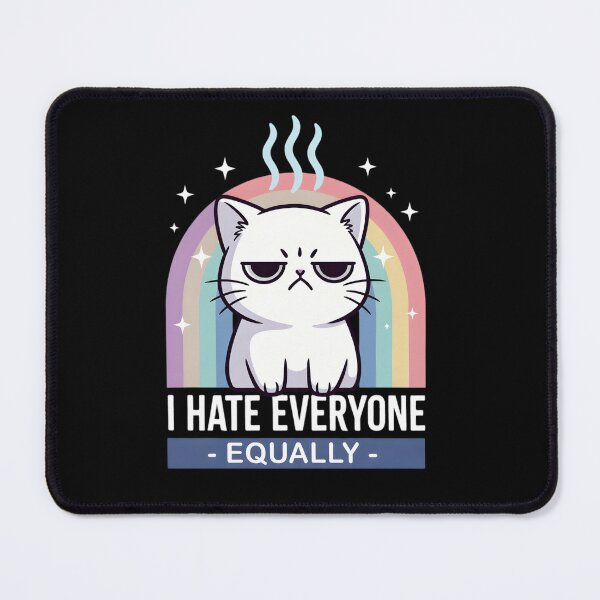 Item preview, Grumpy Cat Rainbow I Hate Everyone Equally designed and sold by TshirtsOnline-.