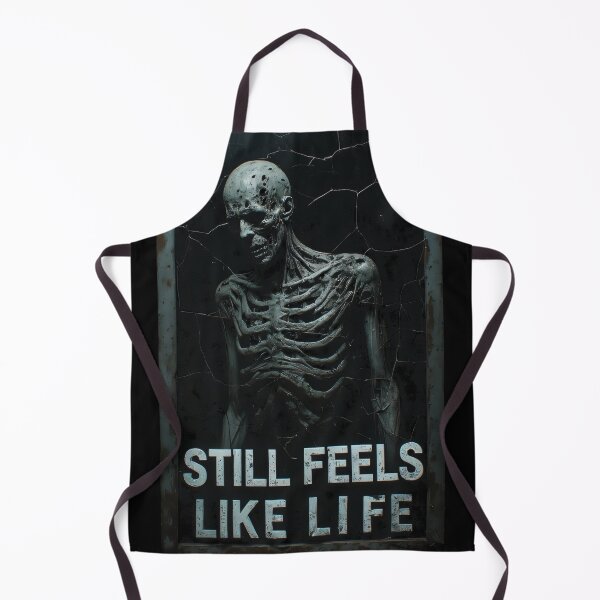Item preview, Undead Man Portrait Horror Art – Still Feels Like Life (BLACK) designed and sold by MorbidDreams.