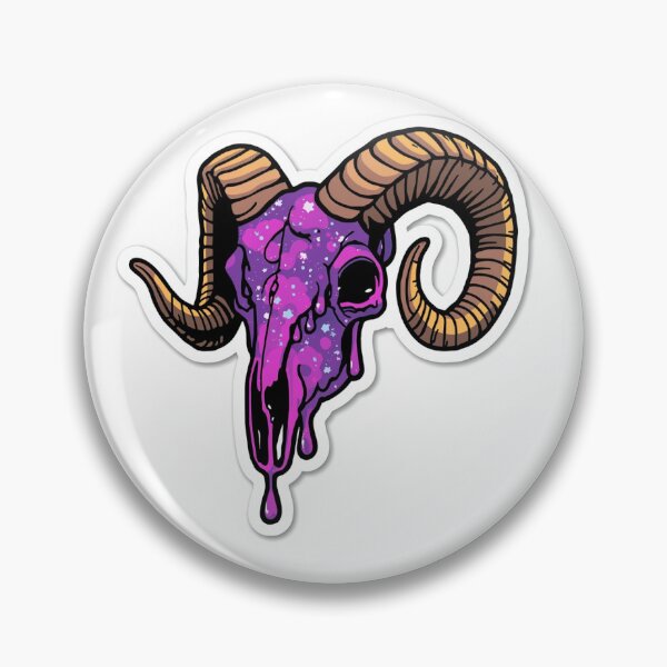 Item preview, sticky aries ram skull designed and sold by StickyScorpio.