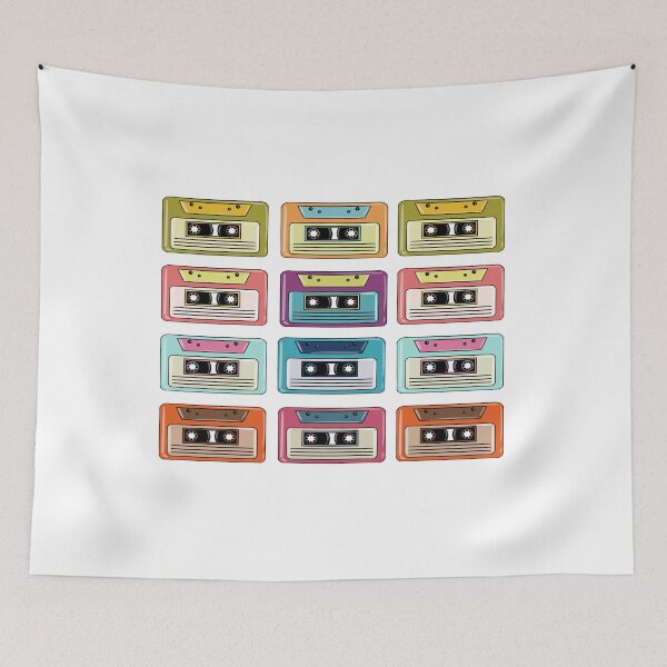 Item preview, Colorful Retro Cassette Tapes designed and sold by sankura.