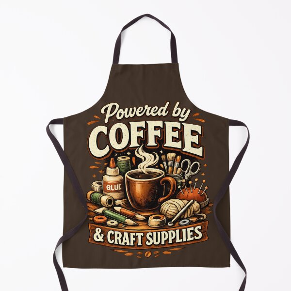 Item preview, Powered by Coffee & Craft Supplies – Cozy Creative Workshop Design designed and sold by blankTeeShirt.
