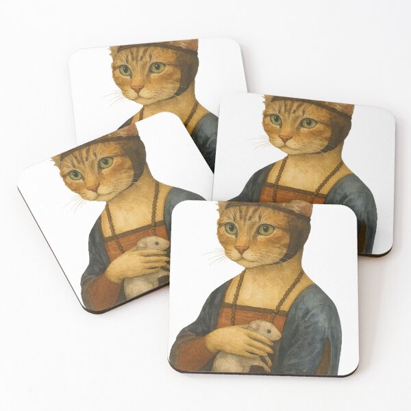 Item preview, Renaissance Cat with Mouse designed and sold by MrFoxy.