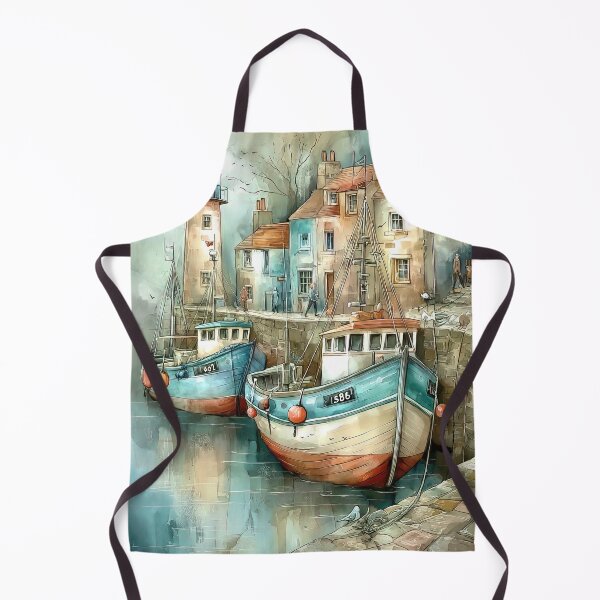 Item preview, Boats at low tide designed and sold by Brian Tarr.