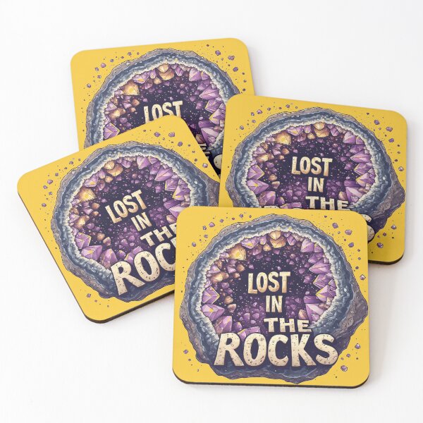 Item preview, Crystal Geode Geology Art – Lost in the Rocks (COLOR) designed and sold by MorbidDreams.