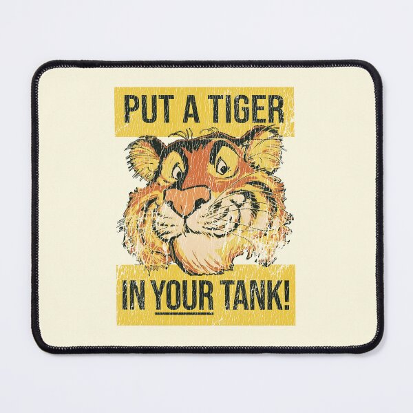 Item preview, Put a tiger in your tank! Aged, worn print. designed and sold by retropetrol.