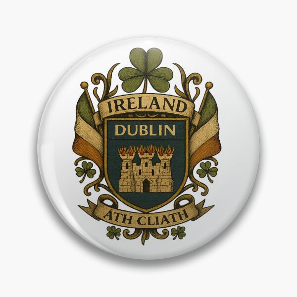 Item preview, County Dublin Ireland Coat of Arms Heritage designed and sold by REAL IRISH GIFTS.