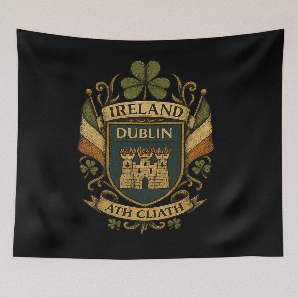 Item preview, County Dublin Ireland Coat of Arms Heritage designed and sold by REAL IRISH GIFTS.