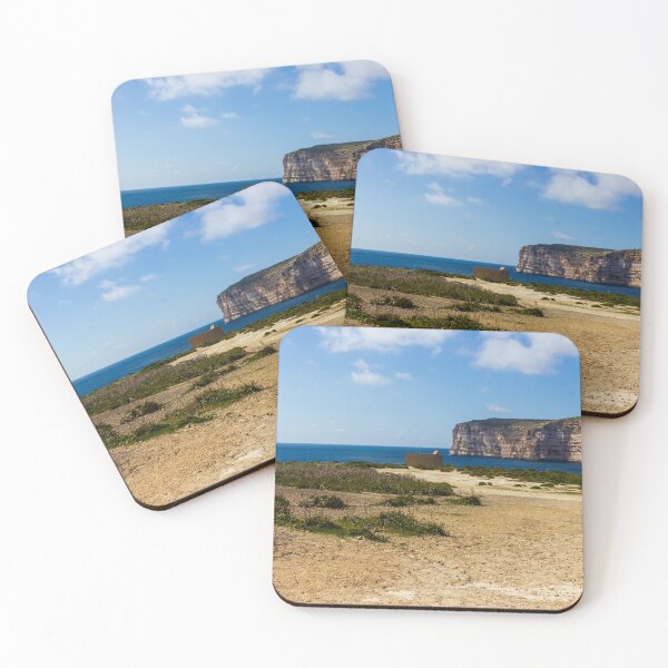 Item preview, Wildflower Meadow Along Rocky Coastline With Ocean Cliffs, Sandy Path and Blue Sky designed and sold by Nmallia.