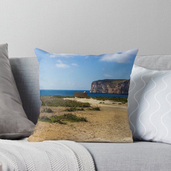 Item preview, Wildflower Meadow Along Rocky Coastline With Ocean Cliffs, Sandy Path and Blue Sky designed and sold by Nmallia.