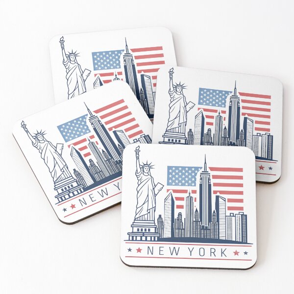 Item preview, New York Skyline USA Flag Design designed and sold by NOVASTOCK117.