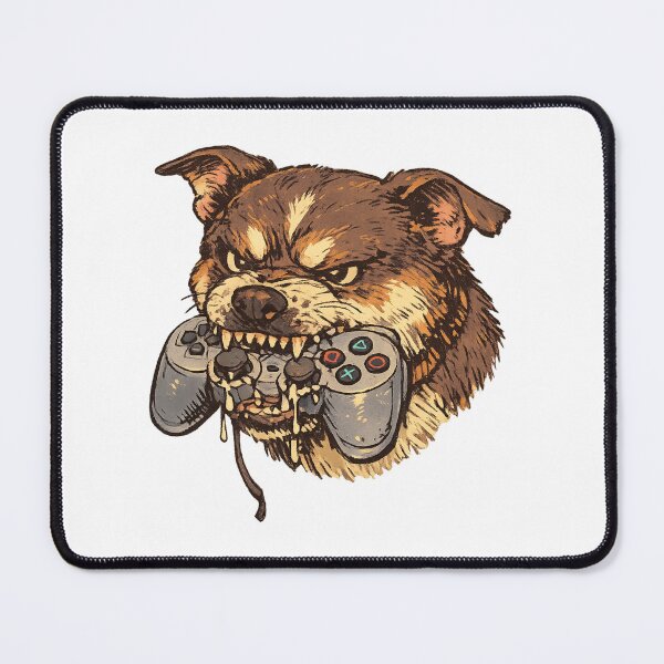 Item preview, Fierce Gamer Dog – Pet with Remote Control designed and sold by NextNoob485.