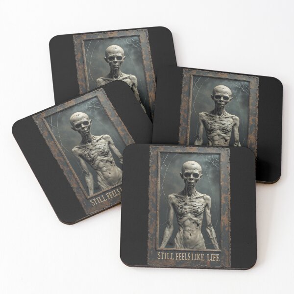 Item preview, Undead Portrait Horror Art – Still Feels Like Life (BLACK) designed and sold by MorbidDreams.