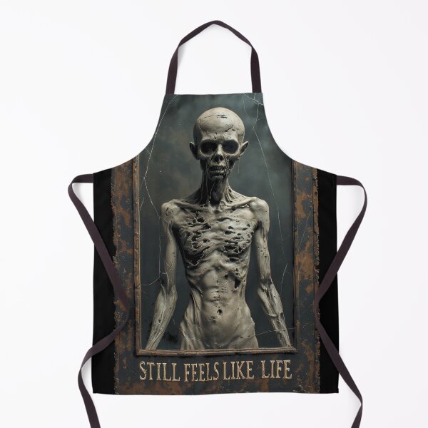 Item preview, Undead Portrait Horror Art – Still Feels Like Life (BLACK) designed and sold by MorbidDreams.