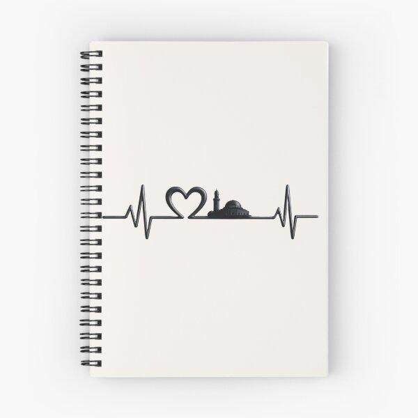 Item preview, Al Aqsa Heartbeat – Islamic ECG Line with Quds Skyline Design designed and sold by D-Islamic.