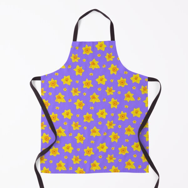 Item preview, Daffodil pattern 2 with purple background designed and sold by Paintingsbyapeacock.