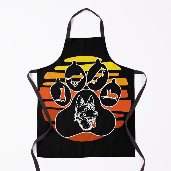 Item preview, German Shepherd Paw Print Vintage Sunset Dog Lover Gift designed and sold by Ladys-Gents.