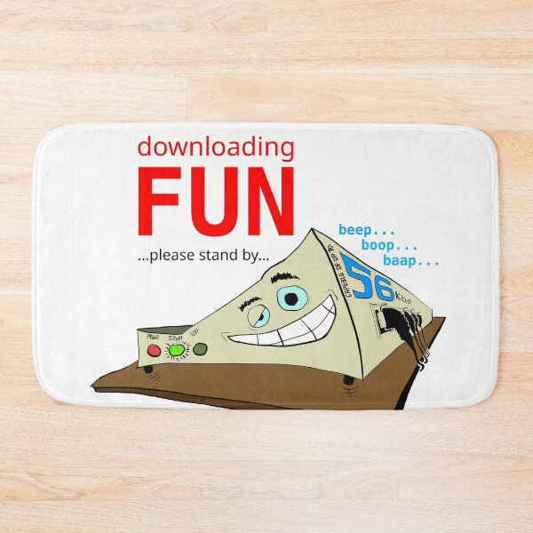 Item preview, downloading fun - dial-up style ! designed and sold by LittleGreyMan2026.