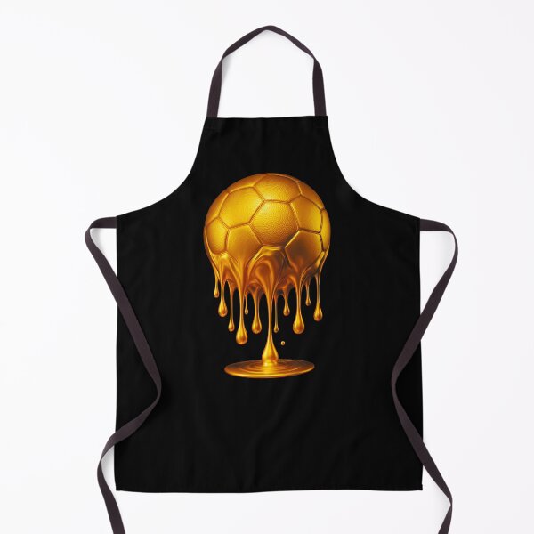 Item preview, Gold Soccer Ball Drip: Melting Football Art designed and sold by FunToTheFullest.