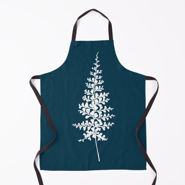 Item preview, Fern II, Minimalist Aesthetic Line Drawing Natural Design, Midnight Blue designed and sold by SWSandraWechner.