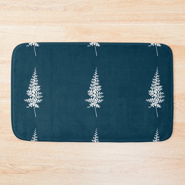Item preview, Fern II, Minimalist Aesthetic Line Drawing Natural Design, Midnight Blue designed and sold by SWSandraWechner.