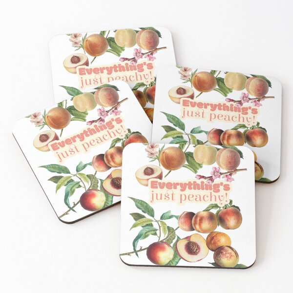 Item preview, Everything's Just Peachy — Vintage Botanical Fruit Print designed and sold by Marlene Wagenhofer.