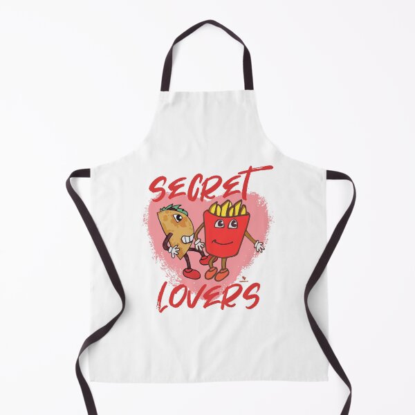 Item preview, Secret Lovers Taco and Fries Cartoon Slogan designed and sold by mytshirtfort.