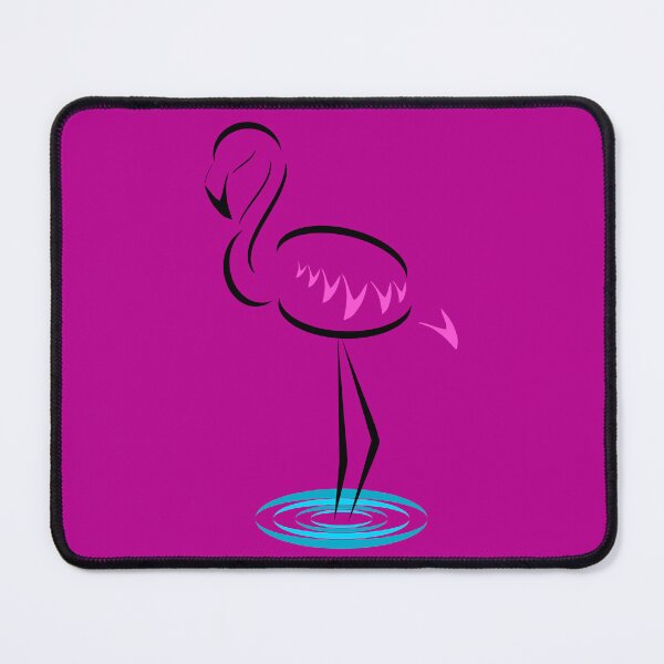 Item preview, Black Flamingo (Dark Pink Background) designed and sold by Risa-C.