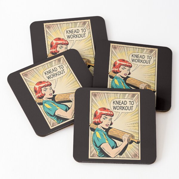 Item preview, Retro Comic Baker – Knead to Workout designed and sold by Rawecz Studio.