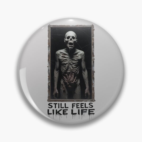 Item preview, Undead Skeleton Portrait Horror Art – Still Feels Like Life (WHITE) designed and sold by MorbidDreams.