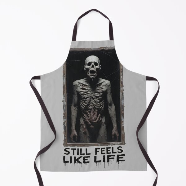 Item preview, Undead Skeleton Portrait Horror Art – Still Feels Like Life (WHITE) designed and sold by MorbidDreams.