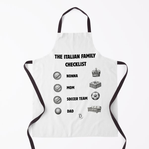 Item preview, Vintage Italian Family Checklist Nonna Mom Soccer Dad designed and sold by TheItaliandilemma.