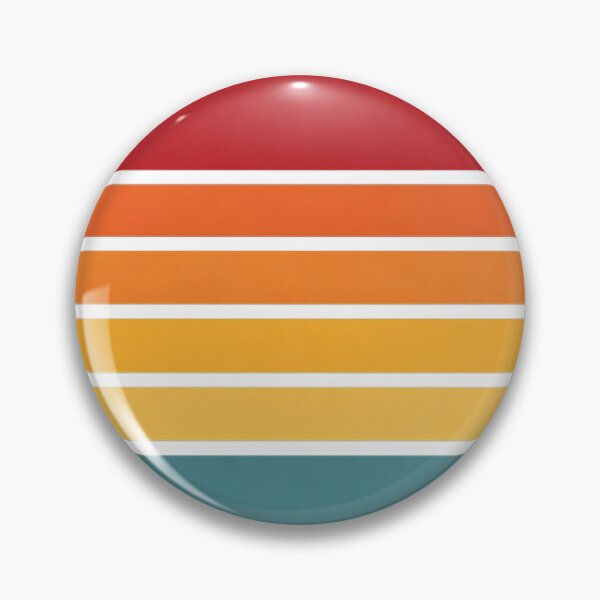 Item preview, Retro Sunset Stripes - Vintage Aesthetic Circle Design designed and sold by TTStudio.