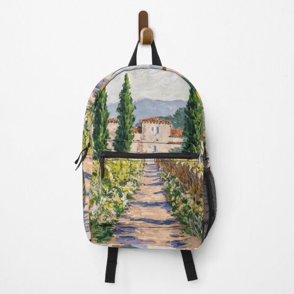 Item preview, Provence Pathway Painting | French Countryside Wall Art | Cypress Trees Landscape designed and sold by CARRAANN.