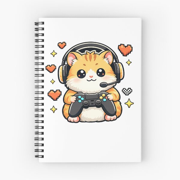 Item preview, Pro Gamer Hamster – Kawaii Illustration of a Pet Playing designed and sold by NextNoob485.