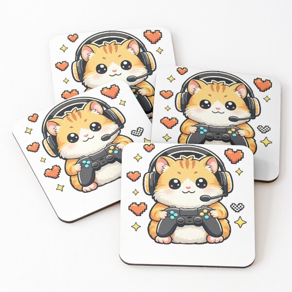 Item preview, Pro Gamer Hamster – Kawaii Illustration of a Pet Playing designed and sold by NextNoob485.