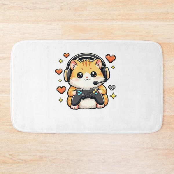 Item preview, Pro Gamer Hamster – Kawaii Illustration of a Pet Playing designed and sold by NextNoob485.