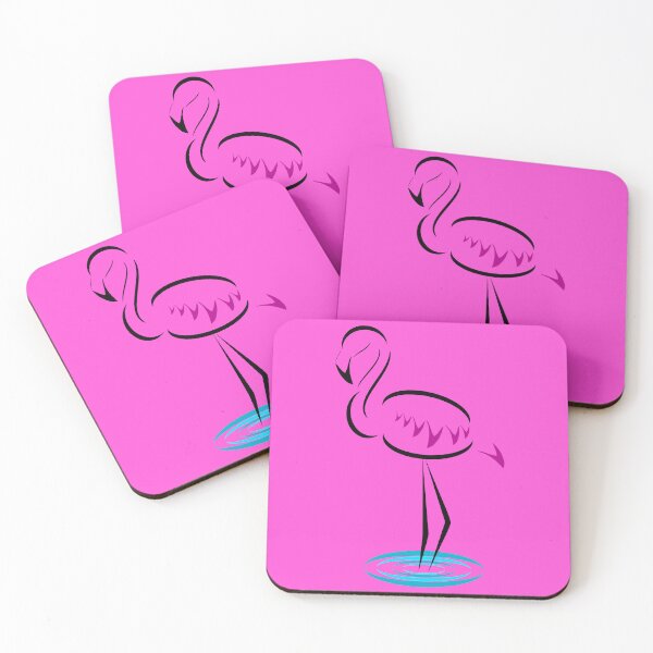 Item preview, Black Flamingo (Light Pink Background) designed and sold by Risa-C.