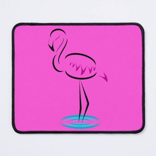 Item preview, Black Flamingo (Light Pink Background) designed and sold by Risa-C.
