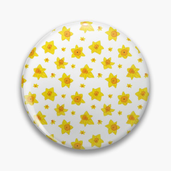 Item preview, Daffodil pattern 2 with white background designed and sold by Paintingsbyapeacock.