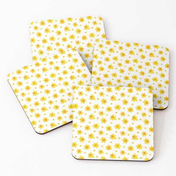 Item preview, Daffodil pattern 2 with white background designed and sold by Paintingsbyapeacock.