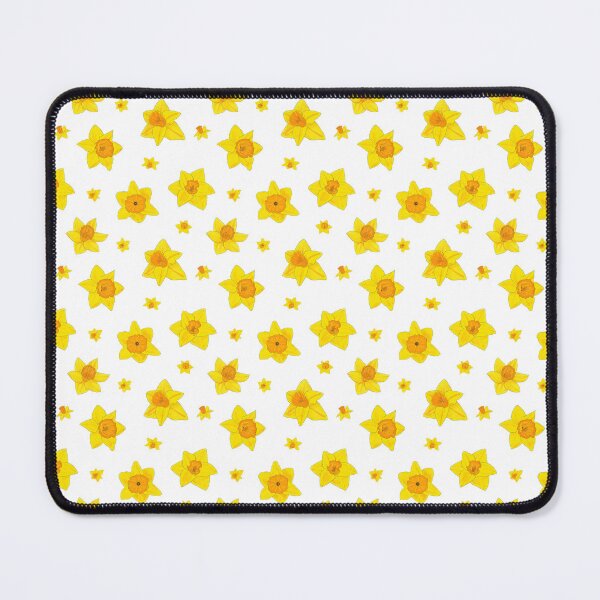 Item preview, Daffodil pattern 2 with white background designed and sold by Paintingsbyapeacock.