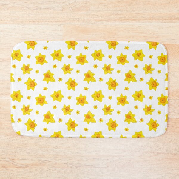 Item preview, Daffodil pattern 2 with white background designed and sold by Paintingsbyapeacock.