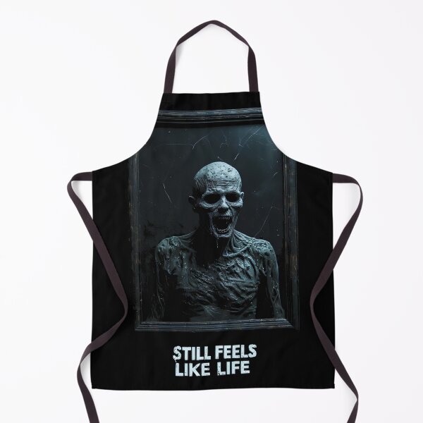 Item preview, Undead Skeleton Portrait Horror Art – Still Feels Like Life (BLACK) designed and sold by MorbidDreams.